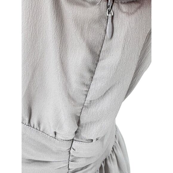 Banana Republic Dressy Deep V-Neck Sleeveless Blouse Side Zip Sz 14 Classy Top - Picture 3 of 11